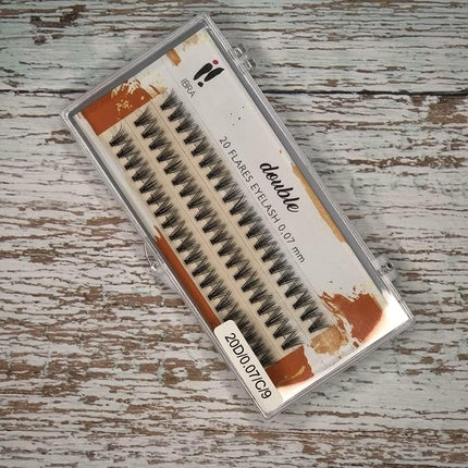 Ibra Double Artificial Eyelash Extensions 0.07 C-9mm