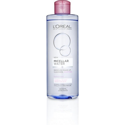 L'Oreal Paris Micellar Water Makeup Remover for Normal to Dry Skin 400ml