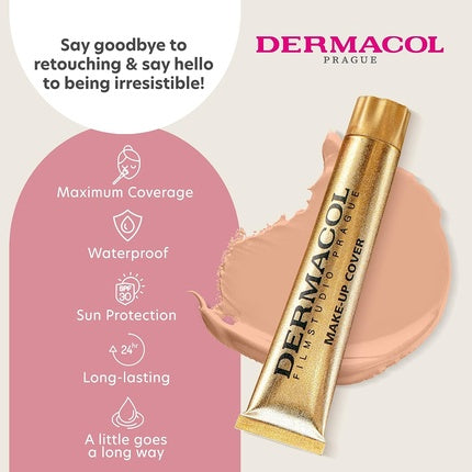 Dermacol Full Coverage Liquid Matte Foundation with SPF 30 30g Shade 212