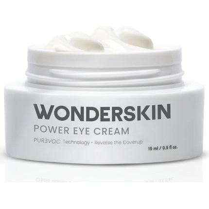 Wonderskin Purevoc Eye Cream for Dark Circles and Puffiness 0.5 Oz - Fragrance-Free Caffeine Eye Cream with Mango & Shea Butter, Squalane