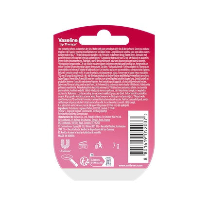 Vaseline Lip Therapy Rosy Moisturizing Lip Balm for Optimal Hydration 7g
