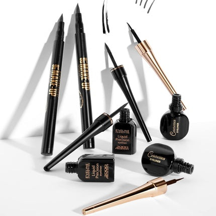 Eveline Celebrities Waterproof Eyeliner Pencil For Eyes Black