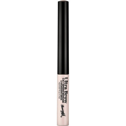Barry M Ultra Brow 2-in-1 Defining Browliner and Nourishing Serum Black Tone