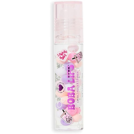 I Heart Revolution Boba Lips Lip Oil Hydrating Product Infused with Matcha