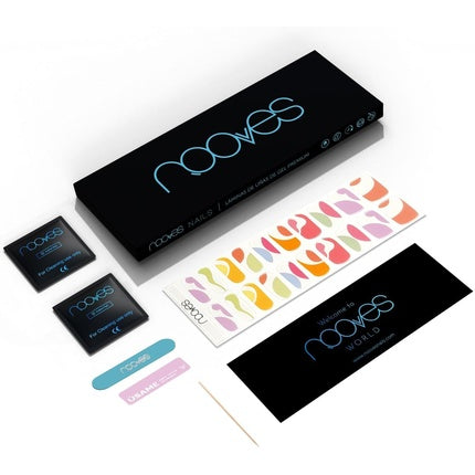 NOOVES NAILS Premium Precured Gel Nail Foils Paradise Art Design Semi-Hardened Gel Nail Strips Semi-Permanent Gel Stickers