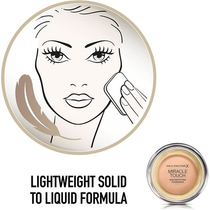 Max Factor Miracle Touch Smoothing Foundation 45 Warm Almond 11.5g
