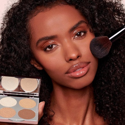 By Terry Hyaluronic Hydra-Powder Palette 4-Shade Vegan Contour Palette for Flawless and Matte Complexion Medium to Warm