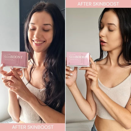 INSTALASH SkinBOOST Natural Vitamin Supplement for Skin, Hair, Lashes, and Nails 60 Capsules