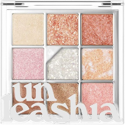 UNLEASHIA Glitterpedia Eye Shadow Palette Point Makeup Vegan Korean Cosmetics Matte Glitter Shimmer Pearl Daily Party Sparkling No.1 All of Glitter