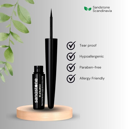 Black & Bold Liquid Eyeliner Vegan Waterproof Hypoallergenic Sensitive Eyes Pencils Anti-Aging Makeup