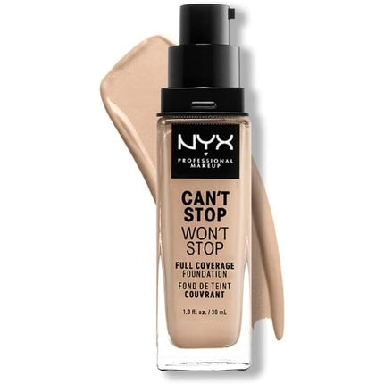 NYX Professional Makeup Can't Stop Won't Stop Full Coverage Foundation 04 Light Ivory 30ml