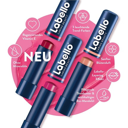 Labello Caring Beauty Nude Lip Balm with Vitamin E, Shea Butter and Almond Oil 5.5ml