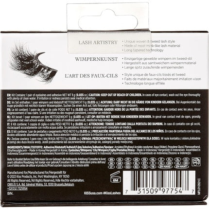 KISS Masterpiece Lash Prêt-À-Porter Black