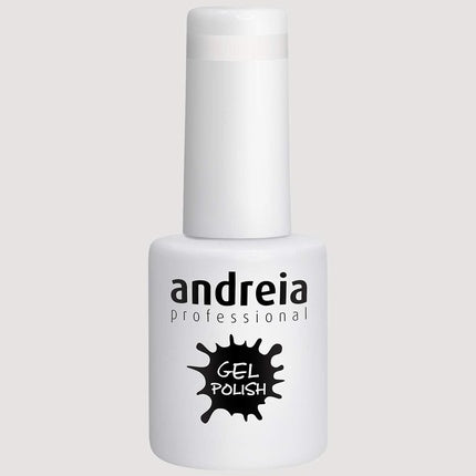 Andreia Semi-Permanent Nail Gel Polish for UV/LED Lamp Intense Shine and 4 weeks Lasting Varnish Colour 219 Milky White 10.5ml