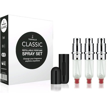 Travalo Classic HD Bag Sprays Set of 3 Refills Black