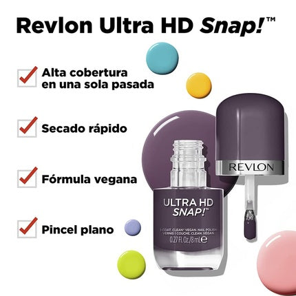 Revlon Ultra HD Snap Nail Polish Glossy Nail Color 0.27 fl. Oz. 033 Grounded