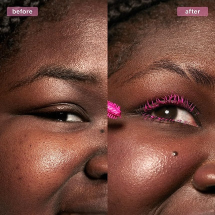 3INA MAKEUP The Color Mascara 371 Pink Mascara with Vegetal Keratin Volume and Lift Long-Lasting Flake Free Lengthening for Sensitive Eyes 8ml