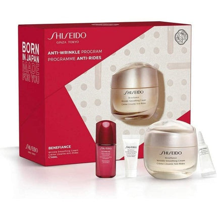 Shiseido Benefiance Wrinkle Smoothing Crema 50ml + Contorno De Ojos 2ml + Serum
