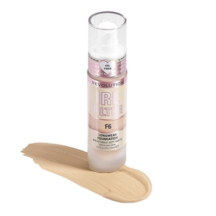 Makeup Revolution IRL Filter Longwear Foundation Medium to Full Coverage 23ml F6