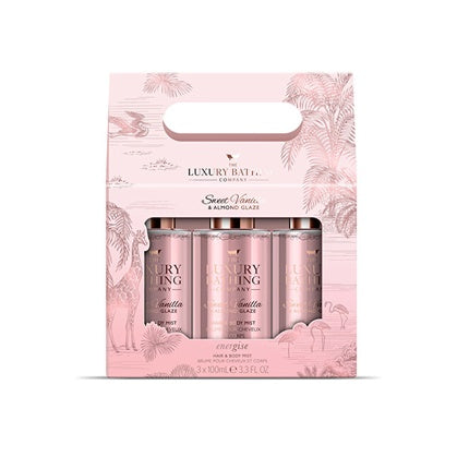 Gift set of body sprays Vanilla & Sandalwood 3 x 100 ml