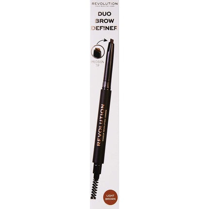 Revolution Eyebrow Pencil Duo Light Brown