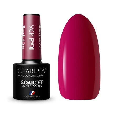 Claresa Soak Off Uv/Led Red Hybrid Nail Polish 426 - 5g