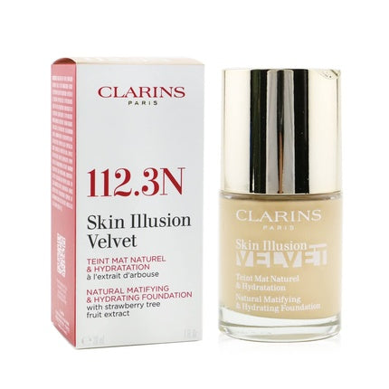 Clarins Ladies Skin Illusion Velvet Natural Matifying & Hydrating Foundation