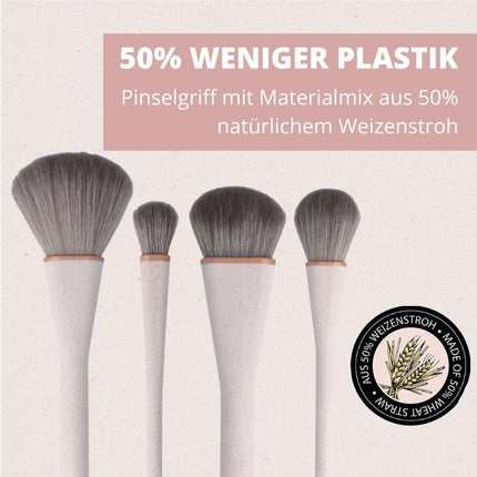 PARSA Beauty Nature Love Organic Makeup Brush Made of 50% Wheat Straw Foundation Brush - Ideal for Liquid, Creamy, Solid Foundation Makeup
