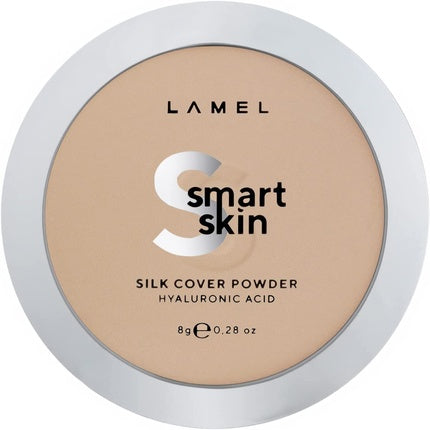 Lamel Smart Skin Compact Powder Sand N. 404 Light Natural Coverage Long-Lasting Cruelty-Free