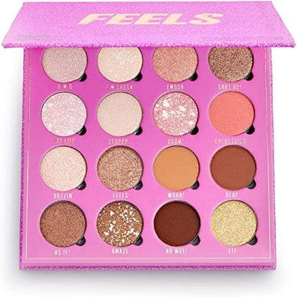 Makeup Obsession London Feels Eyeshadow Palette 16 Shades 20.8g