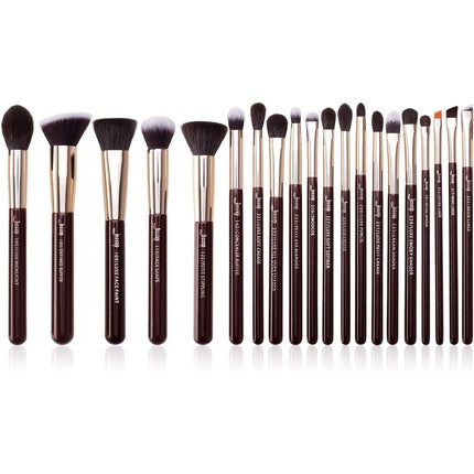 Jessup Makeup Brush Set Professional Soft Natural Bristle Foundation Eyeshadow Blending Blusher Buffer Concealer Brush Zinfandel T281