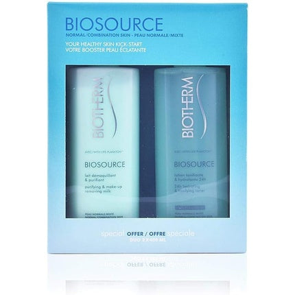 Biotherm Biosource Gift Set Hydrating and Tonifying Toner 400ml + Make Up Removing Milk 400ml