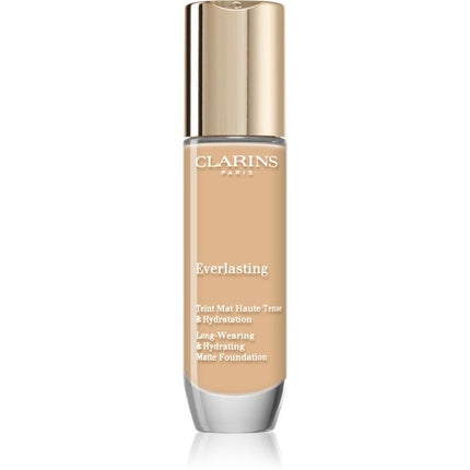 Clarins Everlasting Foundation 105N - 30 ml, Matte Finish
