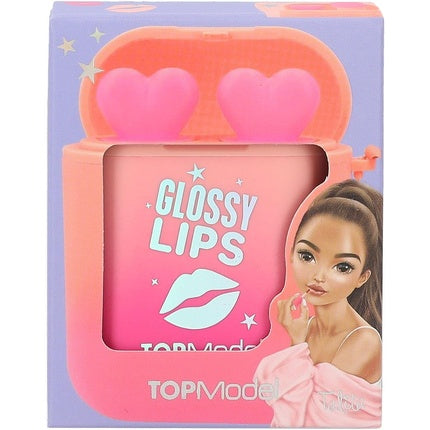 Depesche TOPModel Beauty and Me Lip Gloss Set for Kids with 2 Pleasantly Scented Lip Glosses in a Case