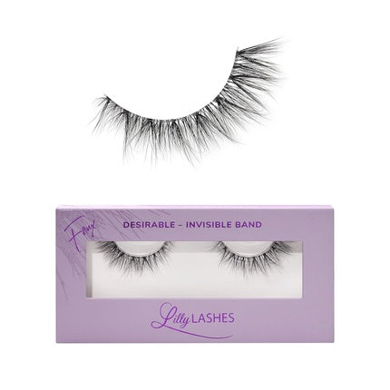 Lilly Lashes Sheer Band False Eyelashes with Invisible Band