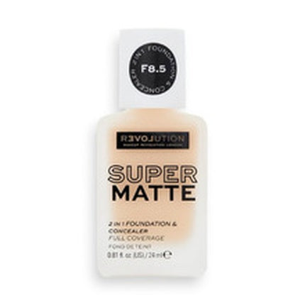 Makeup Revolution Relove Super Matte 2 In 1 Foundation Concealer - 24 Ml