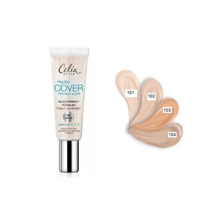 Celia Hydro Cover Foundation Long-Lasting Covering and Moisturizing with Vitamins A, C, E
