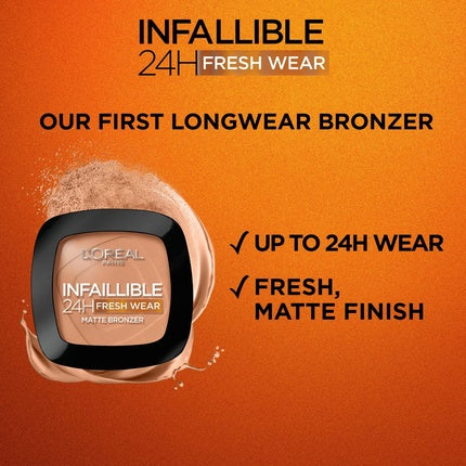 L'Oréal Infaillible 24h Fresh Wear Matte Bronzer Shade 400 Tan Doré