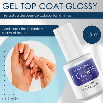 Beauty Nude Starter Kit with 2 Pre-treated Premium Gel Sheets UV/LED Nail Lamp Glossy Gel Top Coat Semi-cured Gel Nails Gel Nail Sticker