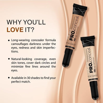 L.A. Girl Pro Conceal HD High Definition Concealer Vanilla 8g