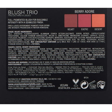 Anastasia Beverly Hills Blush Trios Berry Adore 3g