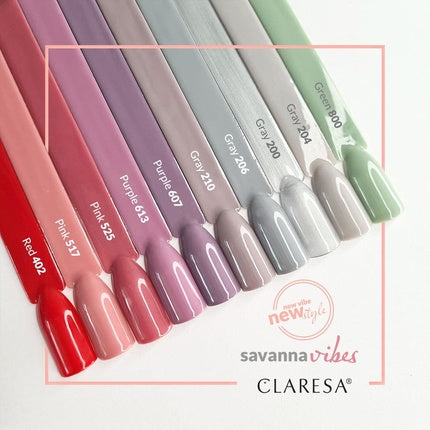 Claresa UV LED Nail Polish Collection Hybrid Manicure Soak Off - 5ml Pink Color No. 525
