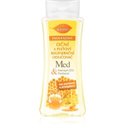 Bione Cosmetics Honey + Q10 Biphasic Makeup Remover for Face and Eyes - 255 ml
