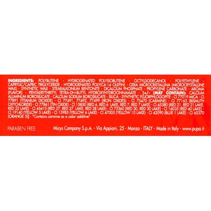 PUPA I'm Pure-Colour Lipstick Absolute Shine 309 Rouge Noir
