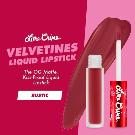 Lime Crime Velvetines Liquid Matte Lipstick Rustic Earthy Red