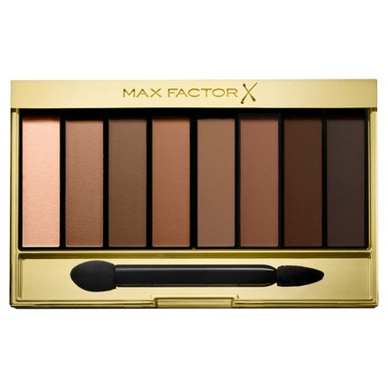Max Factor Masterpiece Nude Palette Matte Sands 08 Eyeshadow Palette with 8 Brownish Shades - Silky Matte and Shimmering Finish