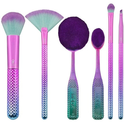 Moda Royal & Langnickel Full Size Prismatic Deluxe Gift 6pc Makeup Brush Set
