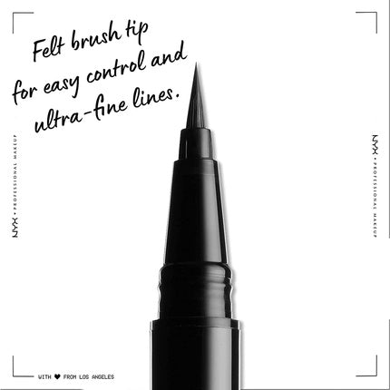 NYX Professional Makeup Epic Ink Eye Liner Waterproof Vegan Formula Shade 01 Black
