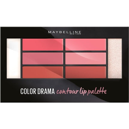 Color Drama Lip Contour Palette 02 Blushed Bombshell Gemey Maybelline New York