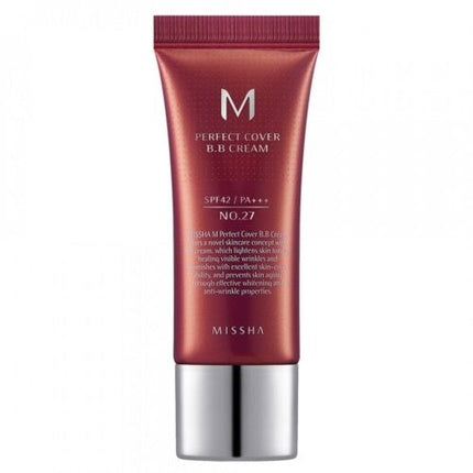 Missha M Perfect Cover BB Cream EX SPF42 PA+++ 20ml Shade #27 Perfect Coverage